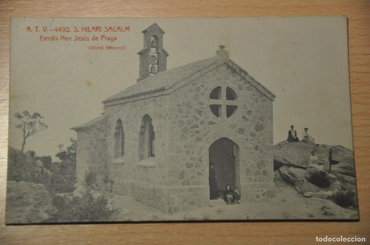 Postales: postal s.hilari sacalm, ermita nen jesus de praga (cliche ximeno), atv 4492