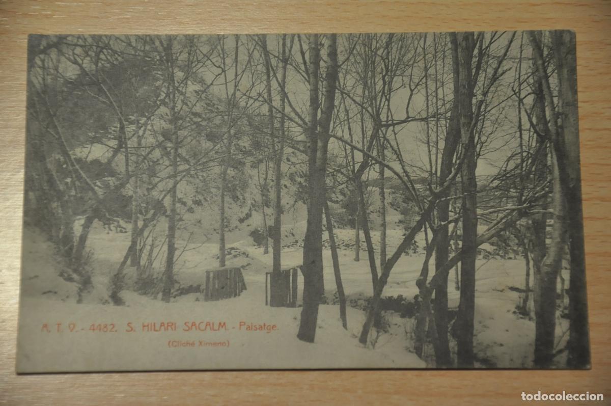 Postales: postal s.hilari sacalm, paisatge (cliche ximeno), atv 4482