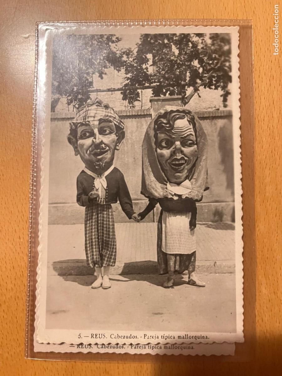 Postales: cabezudos pareja t&iacute;pica mallorquina Reus Tarragona
