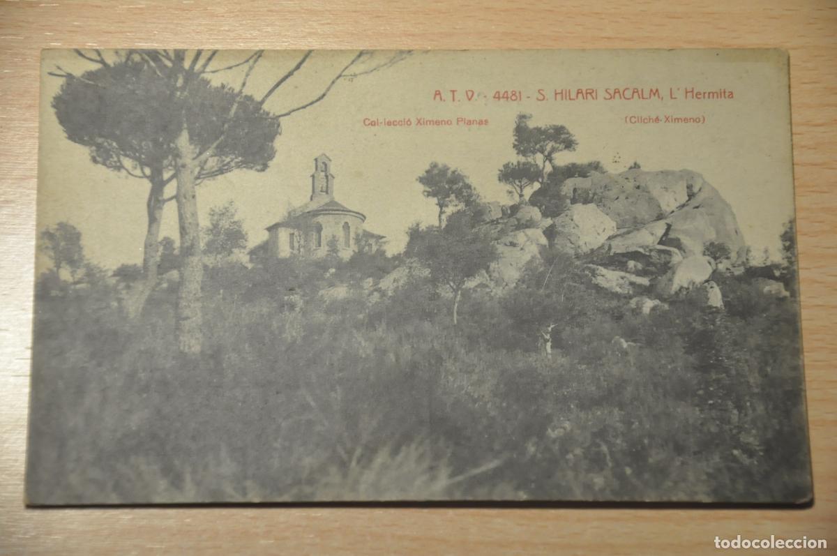 Postales: postal s.hilari sacalm, l&acute;ermita, col.leccio ximeno planas, atv 4481
