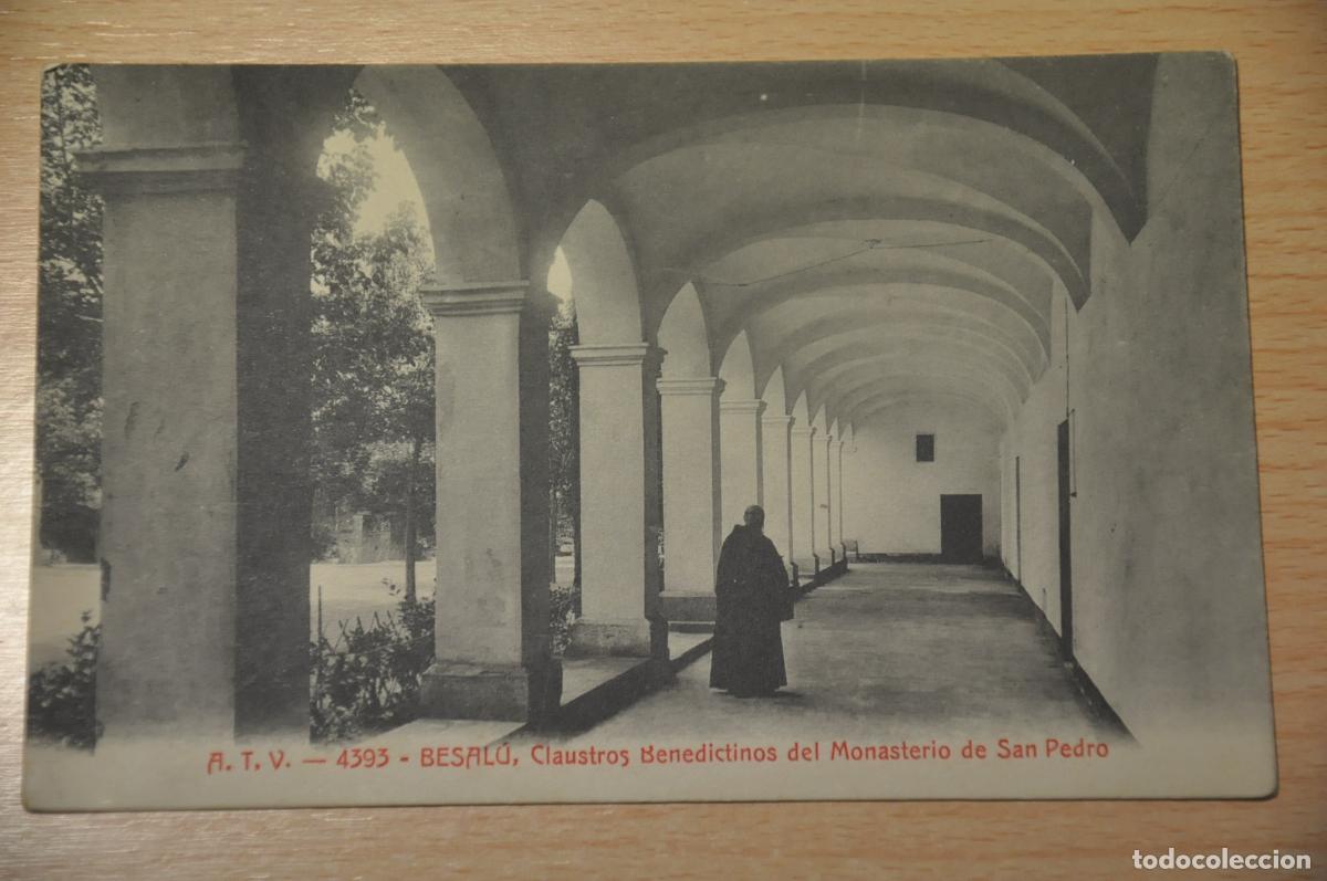 Postales: postal besalu, claustros benedictinos del monasterio de san pedro, atv 4393