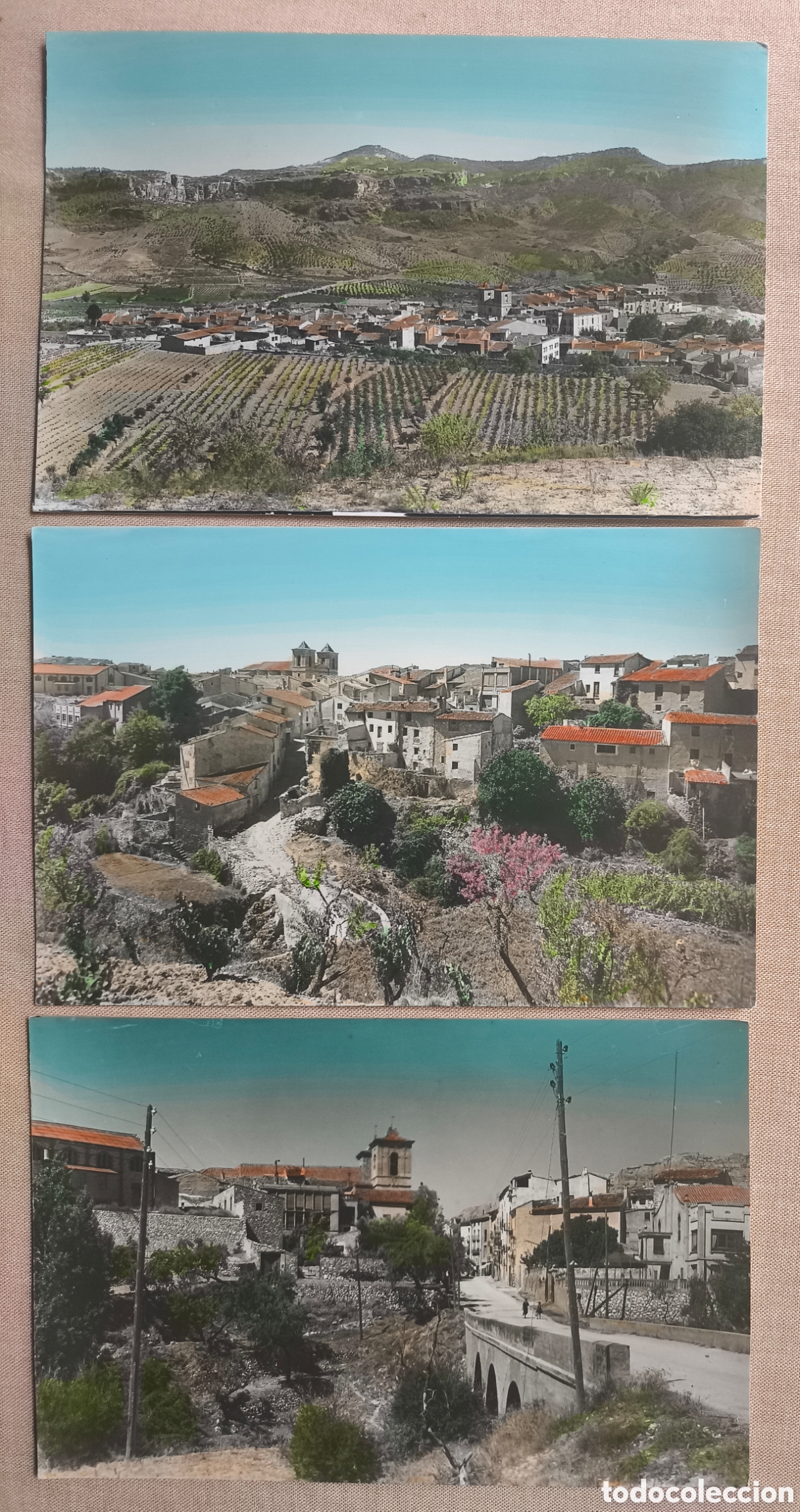 Postales: CORNUDELLA POSTAL FOTOGR&Aacute;FICA COLOREADA LOTE 3 PRIORAT TARRAGONA C. 1955