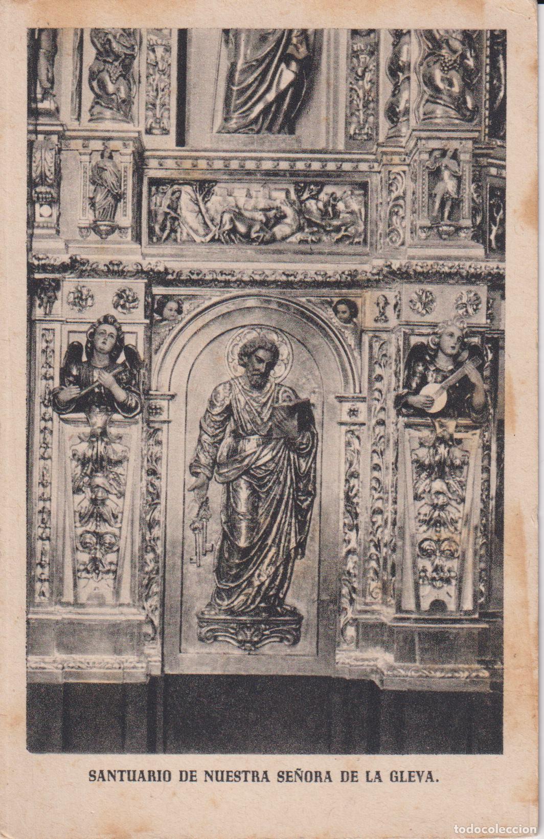 Postales: SANTUARIO DE NUESTRA SE&Ntilde;ORA DE LA GLEVA, RETABLO SAN PEDRO - HUECOGRABADO FOURNIER - S/C