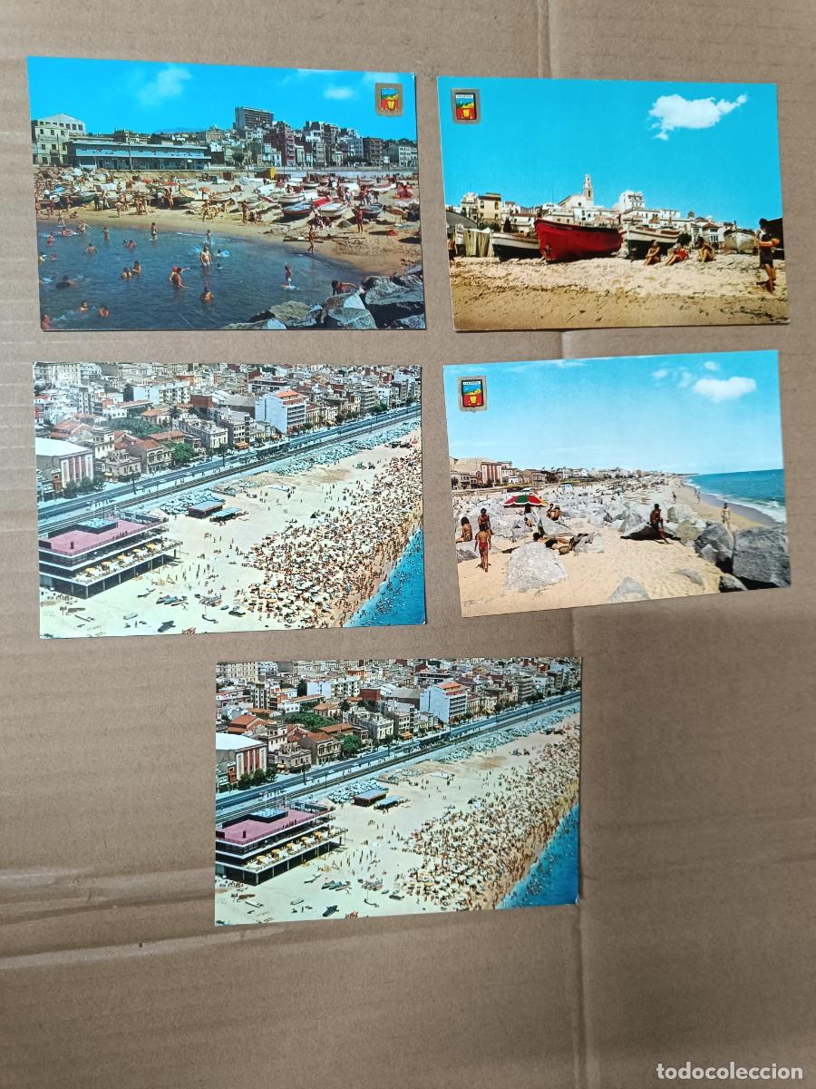 Postales: LOTE DE 5 ANTIGUAS POSTALES, EL MASNOU 1971, MARESME, BARCELONA, 1 CIRCULADA -S1