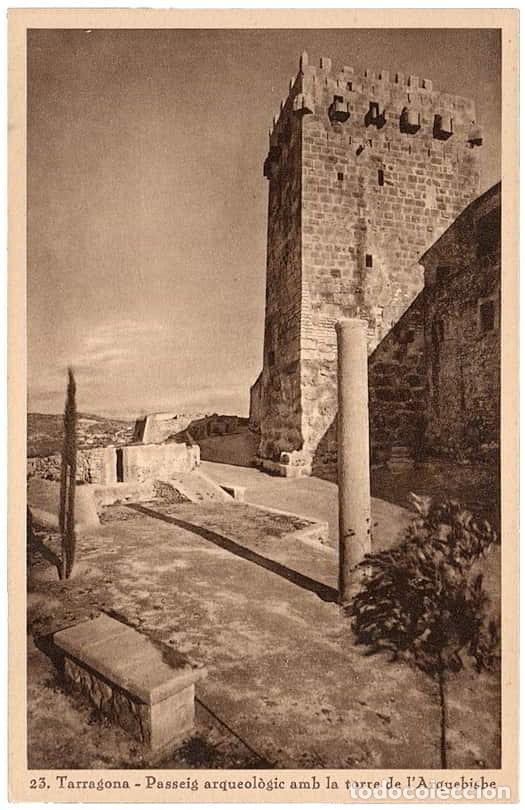 Postales: Espa&ntilde;a 1920 [TPO] Postal antigua de Tarragona. Paseo Arqueol&oacute;gico (N)