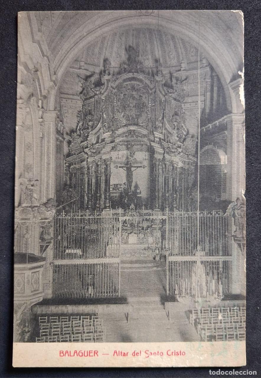 Postales: POSTAL ANTIGUA DE BALAGUER - ALTAR DEL SANTO CRISTO - L.ROISIN - (SIN CIRCULAR)