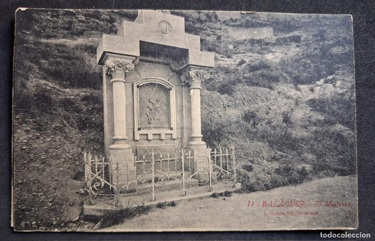 Postales: POSTAL ANTIGUA DE BALAGUER - III MISTERO - L.ROISIN - (SIN CIRCULAR)