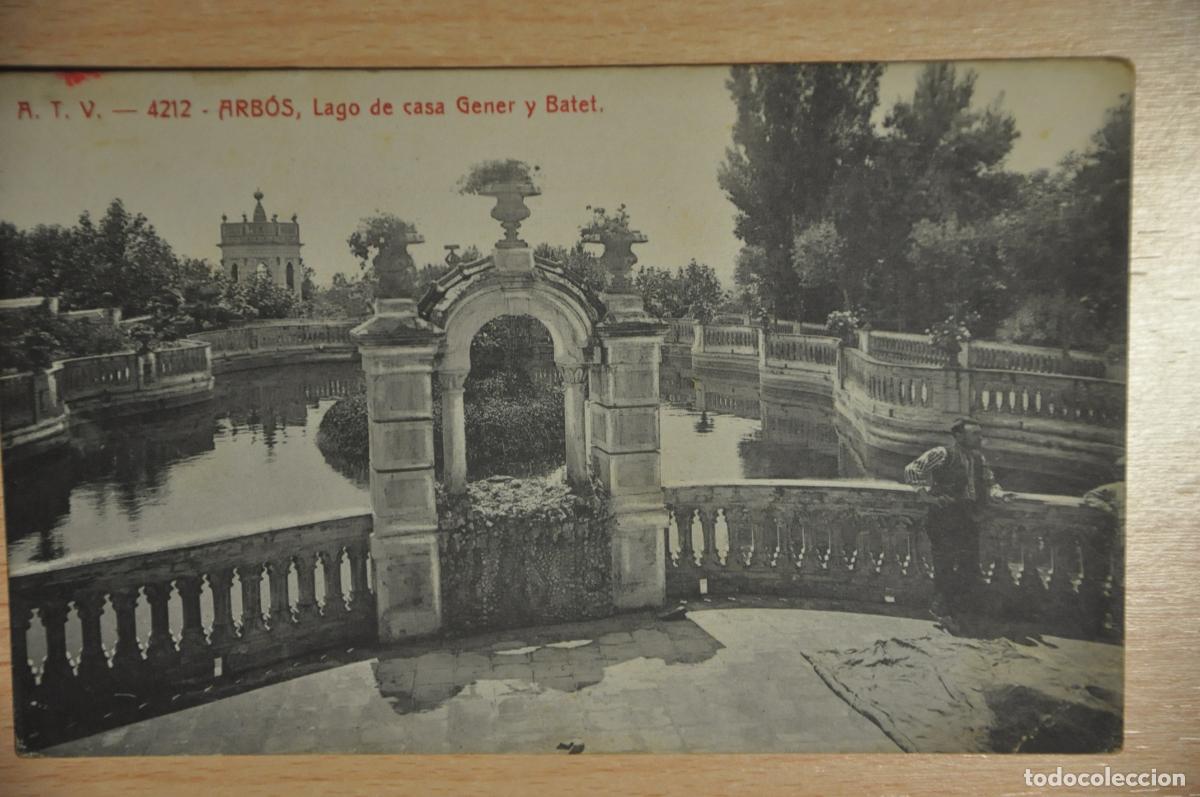 Postales: postal arbos, arbo&ccedil;, lago de casa gener y batet, atv 4212
