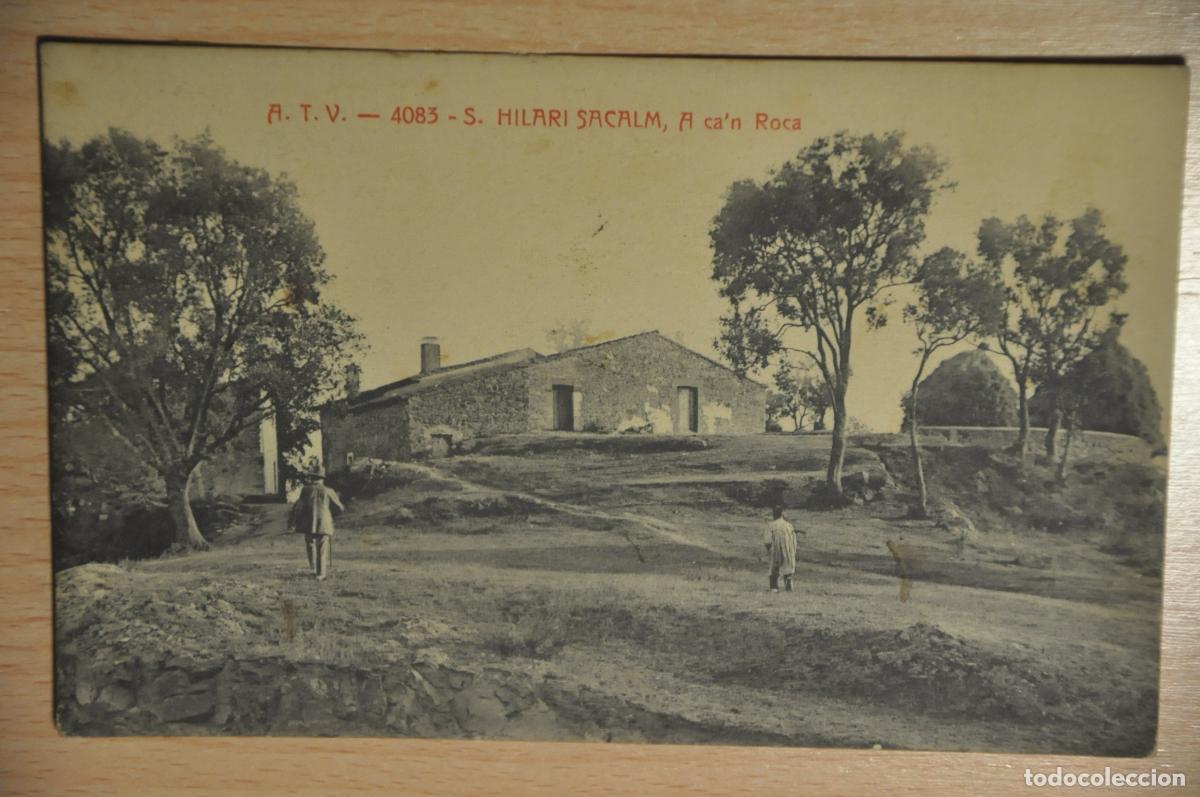 Postales: postal s.hilari sacalm, a ca&acute;n roca, atv 4083