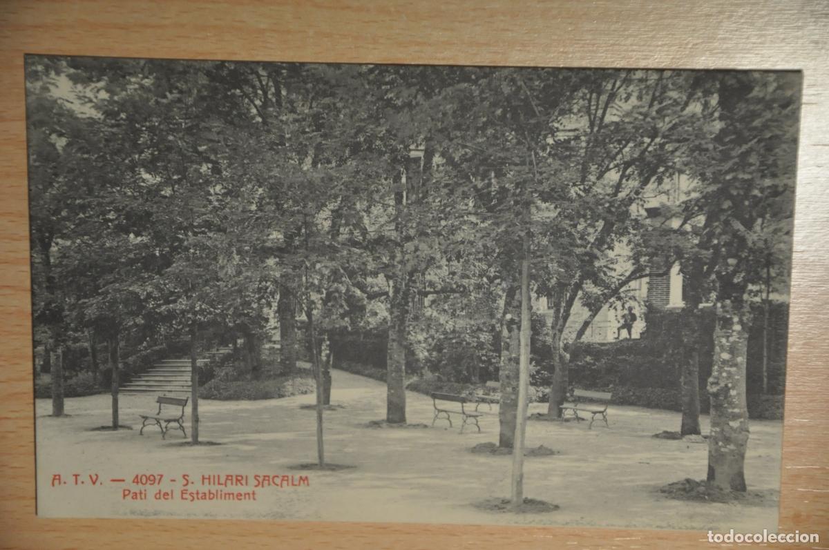 Postales: postal s.hilari sacalm, pati de l&acute;establiment, atv 4097