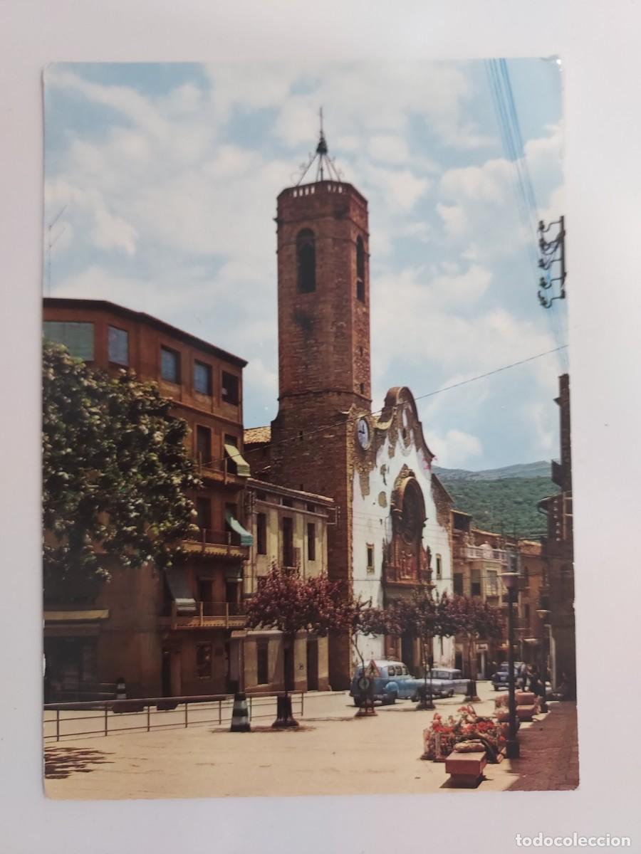 Postales: POSTAL POBLA DE SEGUR IGLESIA PARROQUIAL. 1965. SIN CIRCULAR. LERIDA