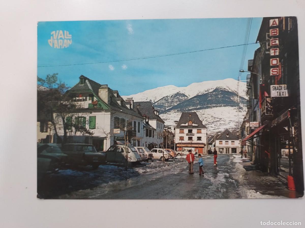 Postales: POSTAL VALL D'ARAN VIELLA PASEO DEL GENERALISIMO. 1972. SIN CIRCULAR. LERIDA. ANIMADA