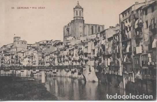Postales: GERONA ESCRITA RIO O&Ntilde;AR