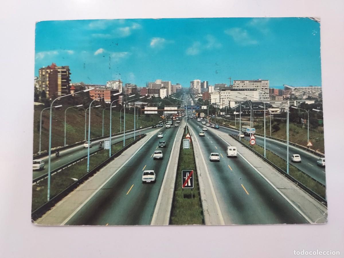 Postales: POSTAL BARCELONA ENTRADA A LA CIUDAD POR LA DIAGONAL. 1974. CIRCULADA
