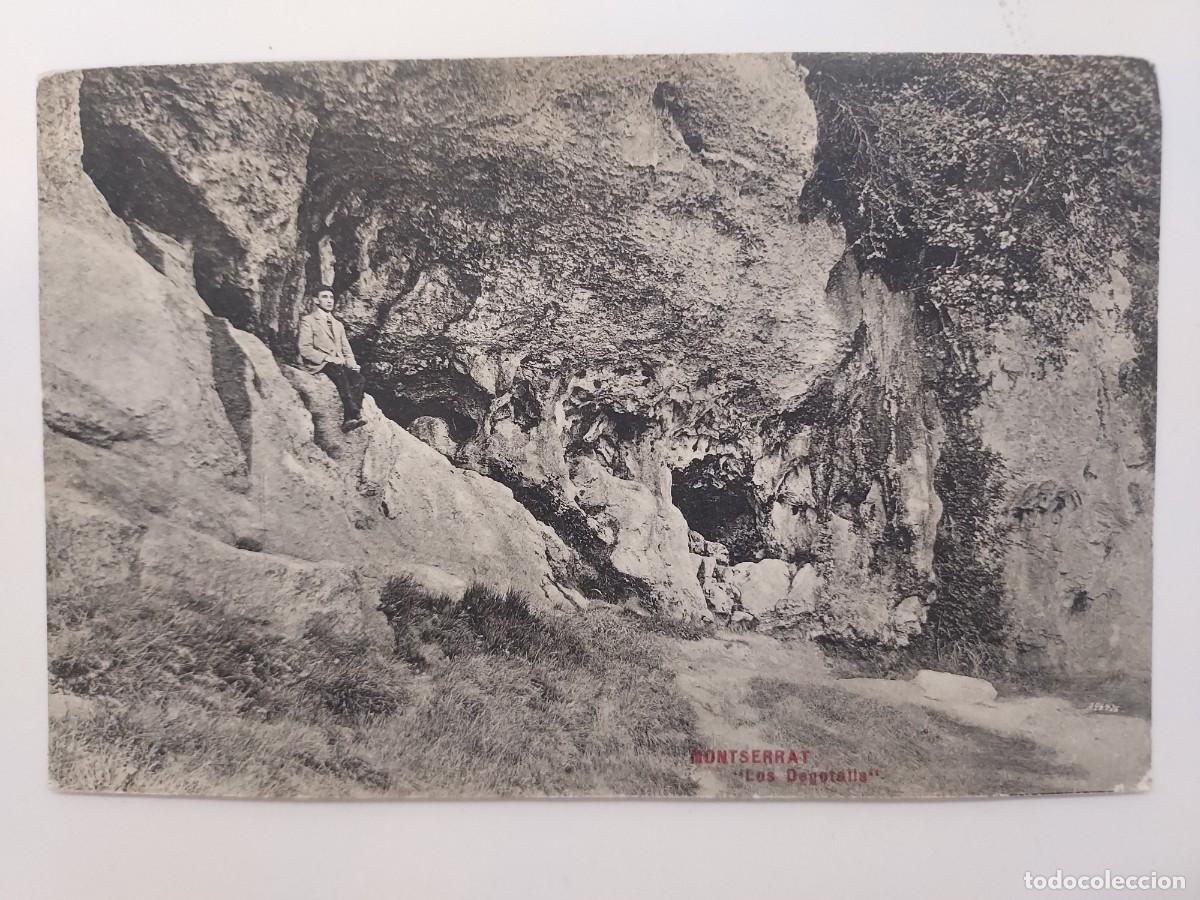 Postales: POSTAL MONTSERRAT LOS DEGOTALLS. CIRCULADA 1950. BARCELONA. L. ROCA. ANIMADA