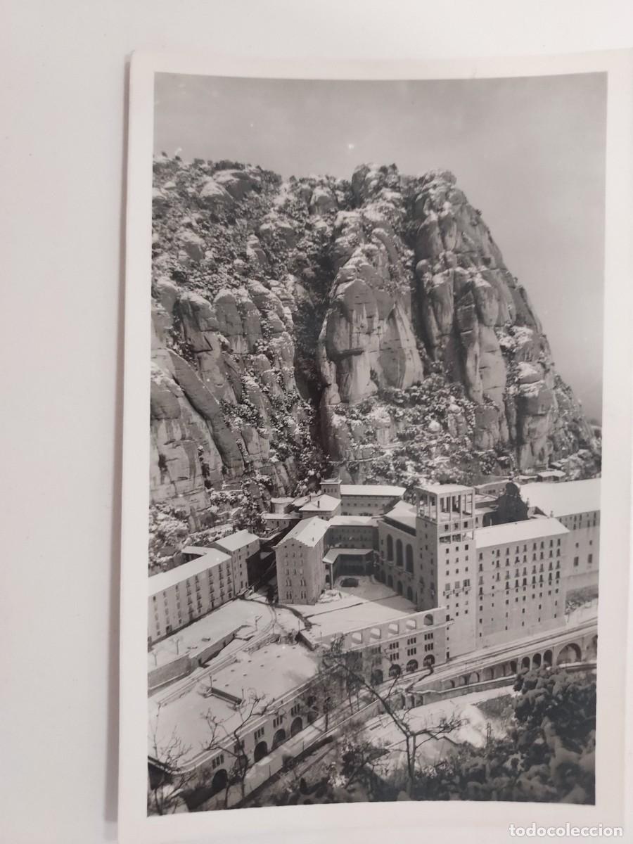 Postales: POSTAL MONTSERRAT EL MONASTERIO DESDE EL FUNICULAR A SAN JUAN. SIN CIRCULAR. BARCELONA