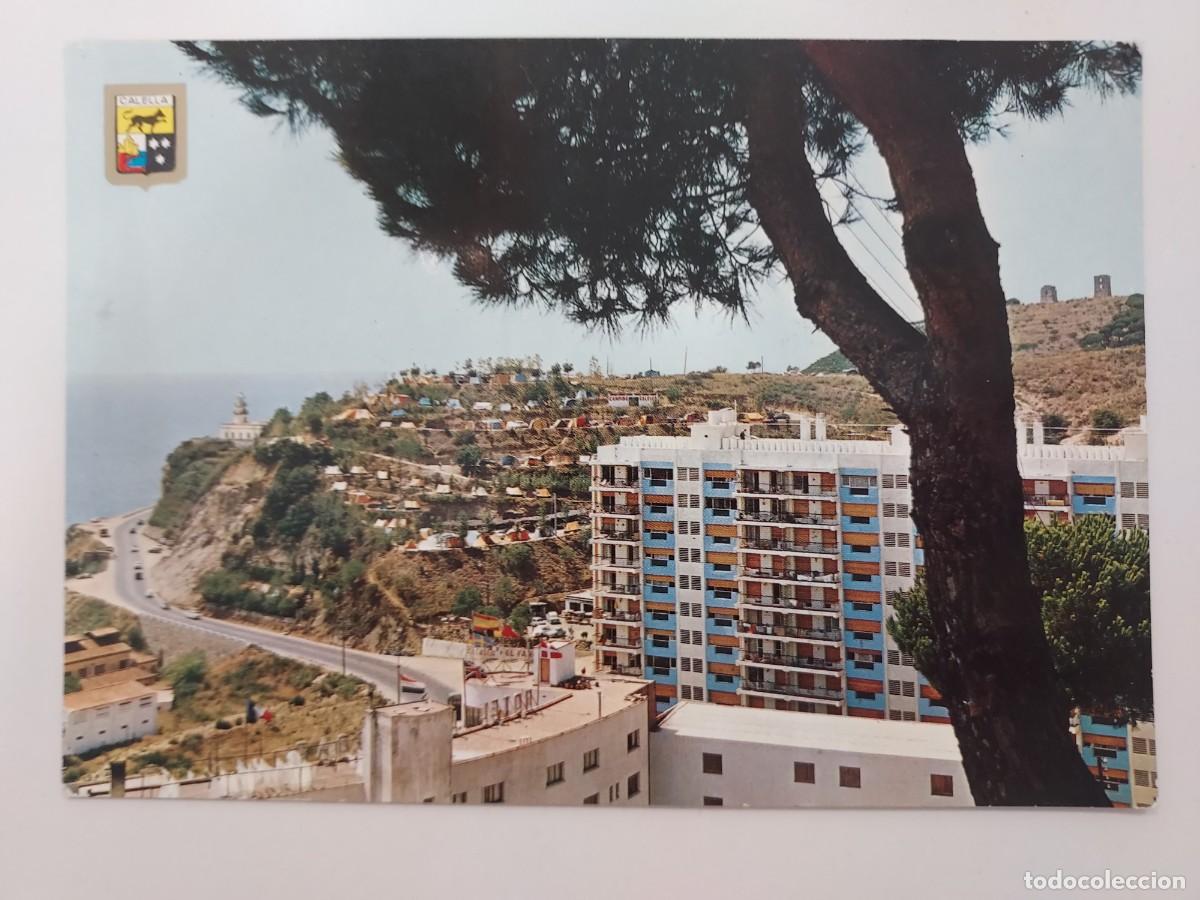 Postales: POSTAL CALELLA CAMPING Y FARO. 1965. SIN CIRCULAR. BARCELONA