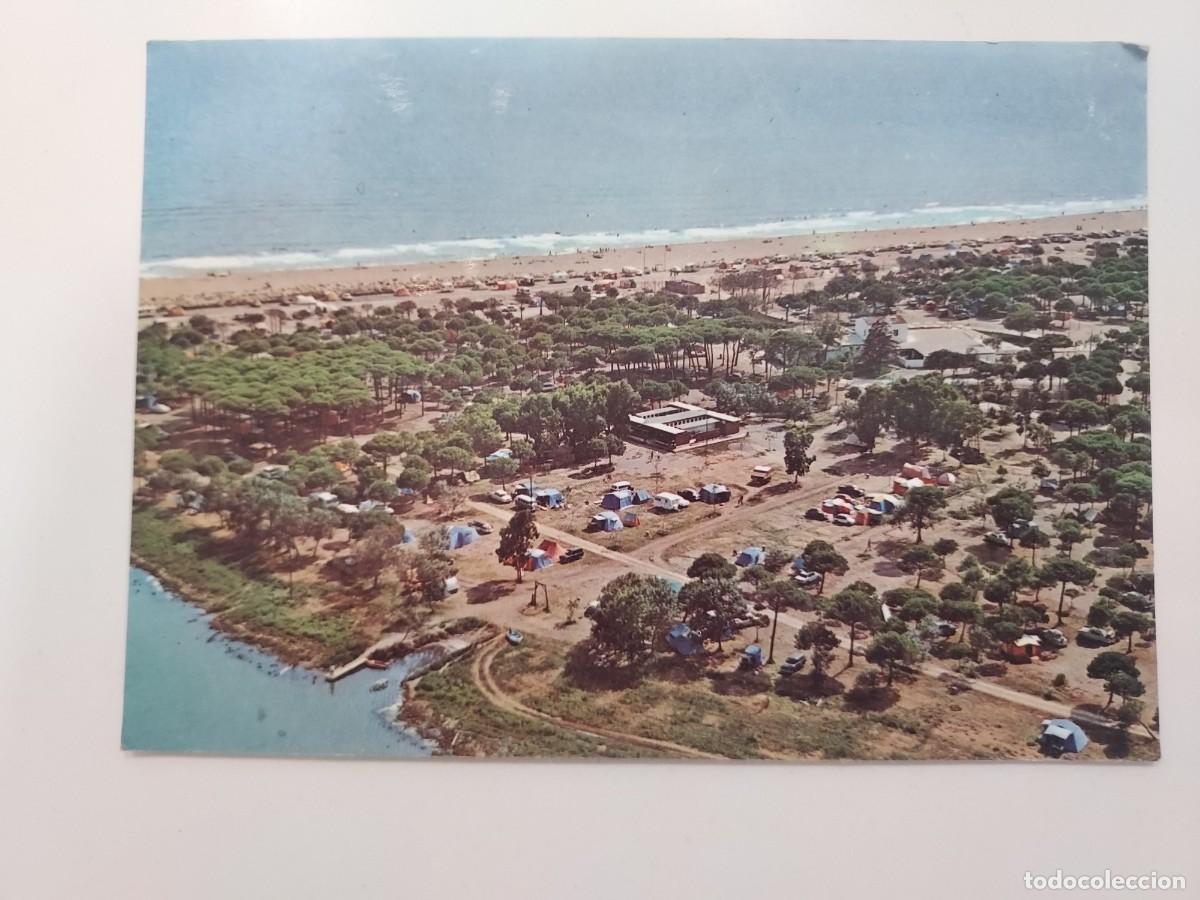 Postales: POSTAL (VILADECANS) CAMPING EL TORO BRAVO VISTA AEREA. 1968. CIRCULADA. BARCELONA