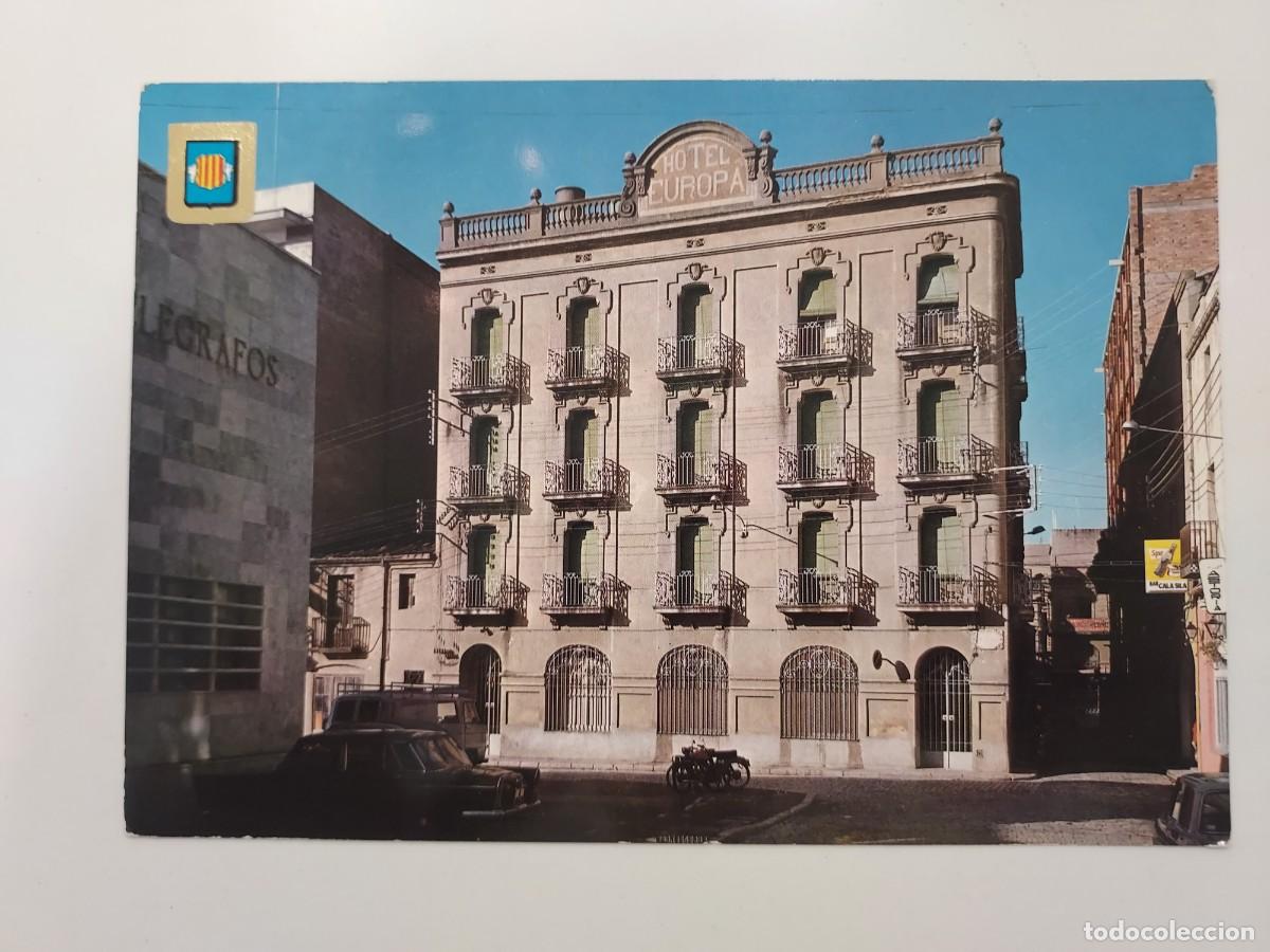 Postales: POSTAL GRANOLLERS HOTEL EUROPA FACHADA. 1969. SIN CIRCULAR. BARCELONA