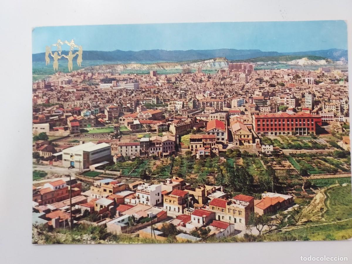 Postales: POSTAL IGUALADA VISTA GENERAL. 1968. CIRCULADA. BARCELONA