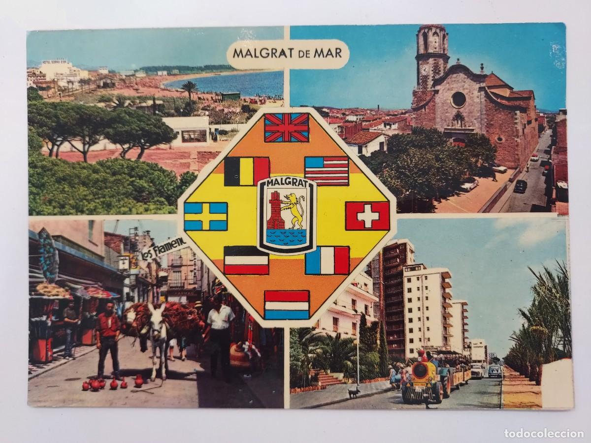 Postales: POSTAL MALGRAT DE MAR VARIAS VISTAS. 1970. SIN CIRCULAR. BARCELONA
