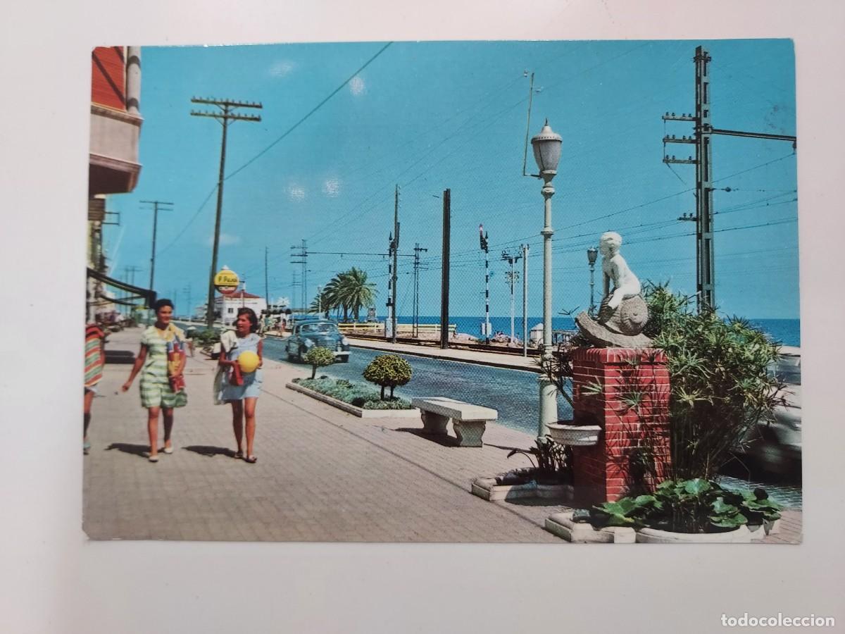 Postales: POSTAL PREMIA DE MAR PASEO MARITIMO FONT DEL CARGOL. 1962. CIRCULADA. BARCELONA