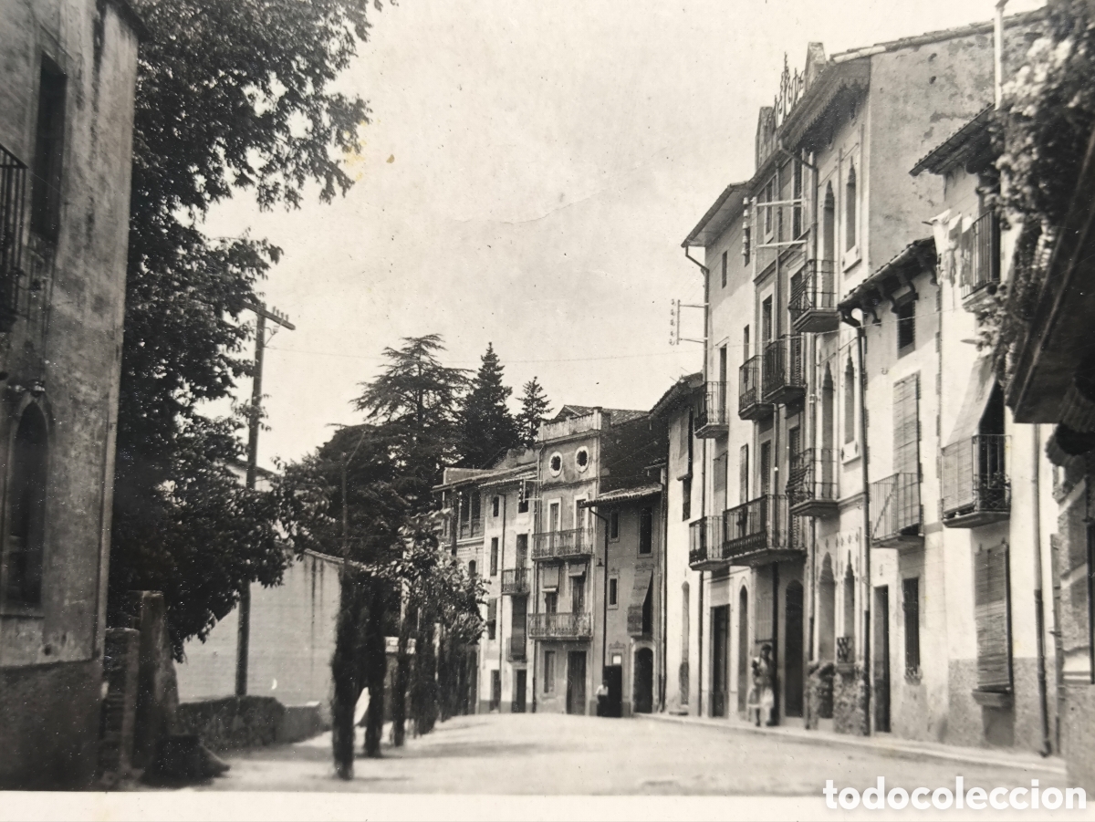 Postales: ARB&Uacute;CIES CARRER MAGNES POSTAL FOTOGR&Aacute;FICA CIRCULADA GIRONA 1953