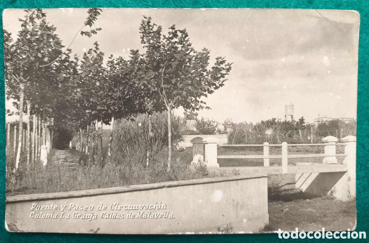Postales: CALDES DE MALAVELLA COL&Ograve;NIA LA GRANJA POSTAL FOTOGR&Aacute;FICA LA SELVA GIRONA C. 1920