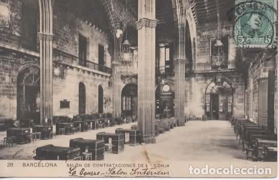 Postales: BARCELONA ESCRITA SALON DE LA LONJA