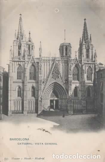 Postales: BARCELONA DORSO SIN DIVIDIR CATEDRAL
