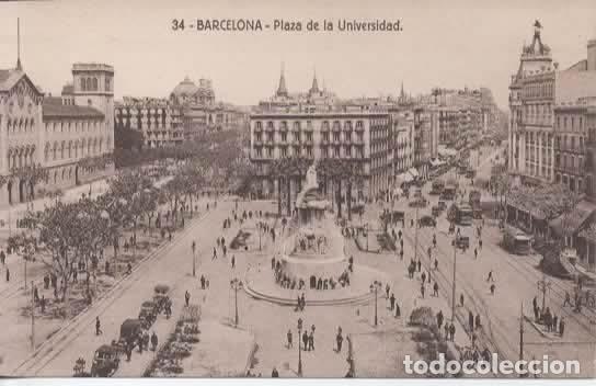 Postales: BARCELONA SIN ESCRIBIR PLAZA DE LA UNIVERSIDAD