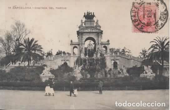 Postales: BARCELONA ESCRITA CASCADA DEL PARQUE