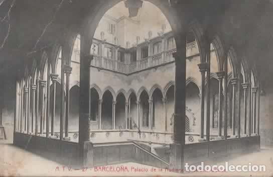 Postales: BARCELONA ESCRITA PALACIO DE LA AUDIENCIA