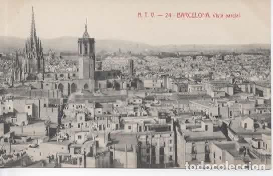 Postales: BARCELONA SIN ESCRIBIR VISTA PARCIAL