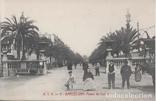 Postales: BARCELONA SIN ESCRIBIR PASEO DE COLON