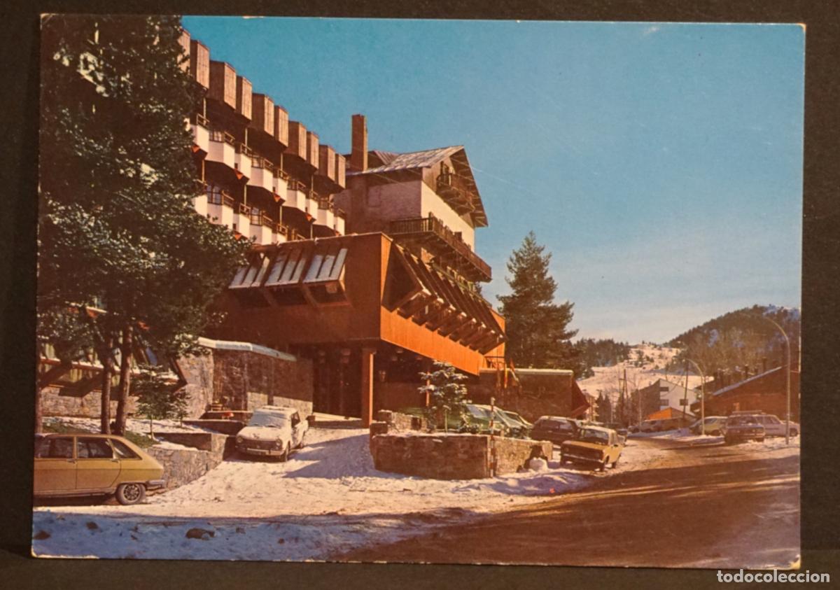 Postales: La Molina (Pirineos Orientales) Hotel Palace, postal circulada con sellos, editada el a&ntilde;o 1977
