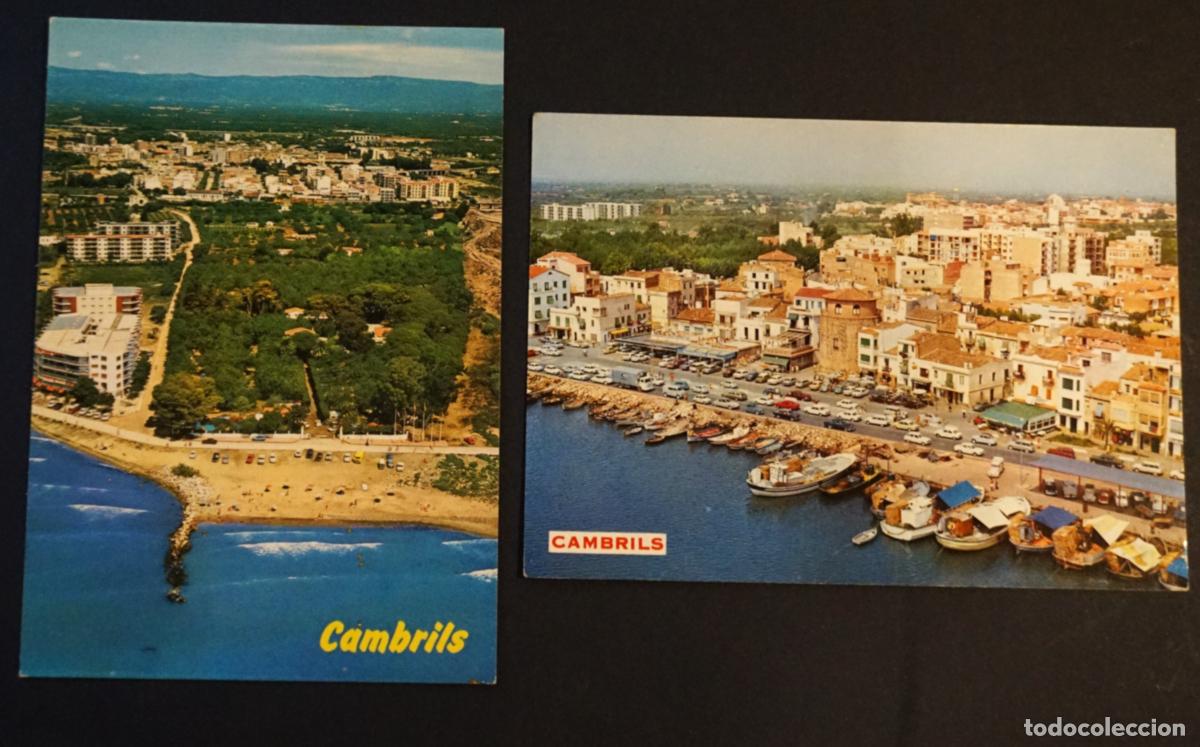 Postales: 2 postales de Cambrils, sin circular editadas en los a&ntilde;os 60 y 70.