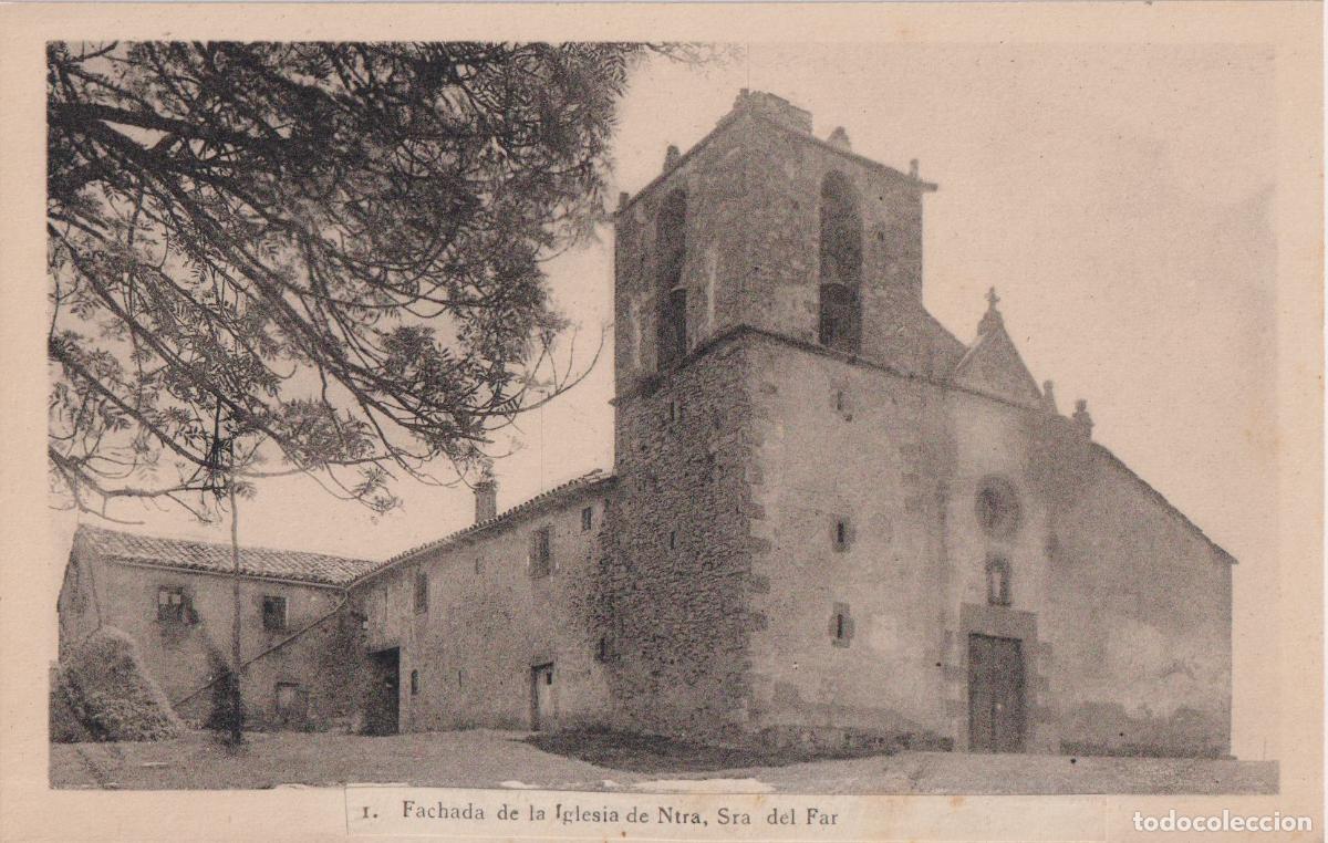 Postales: SUSQUEDA (GIRONA) FACHADA DE LA IGLESIA DE NTRA.SRA. DEL FAR &ndash; L.ROISIN FOT. N&ordm;1&ndash; S/C