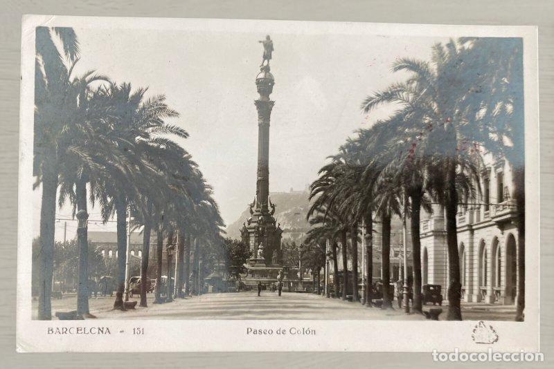 Postales: CPA Barcelona 1937 - Reverso Guerra Civil - Circulado por Correo A&eacute;reo a Alemania - Doble Censura Gu