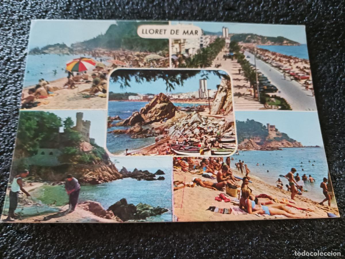 Postales: 344 lloret de mar, diversas vistas, ex. murcia, circulada 1973