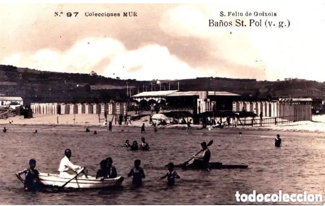 Postales: SAN FEL&Iacute;U DE GUIXOLS (GERONA) - BA&Ntilde;OS SAN POL - COLECCIONES MUR