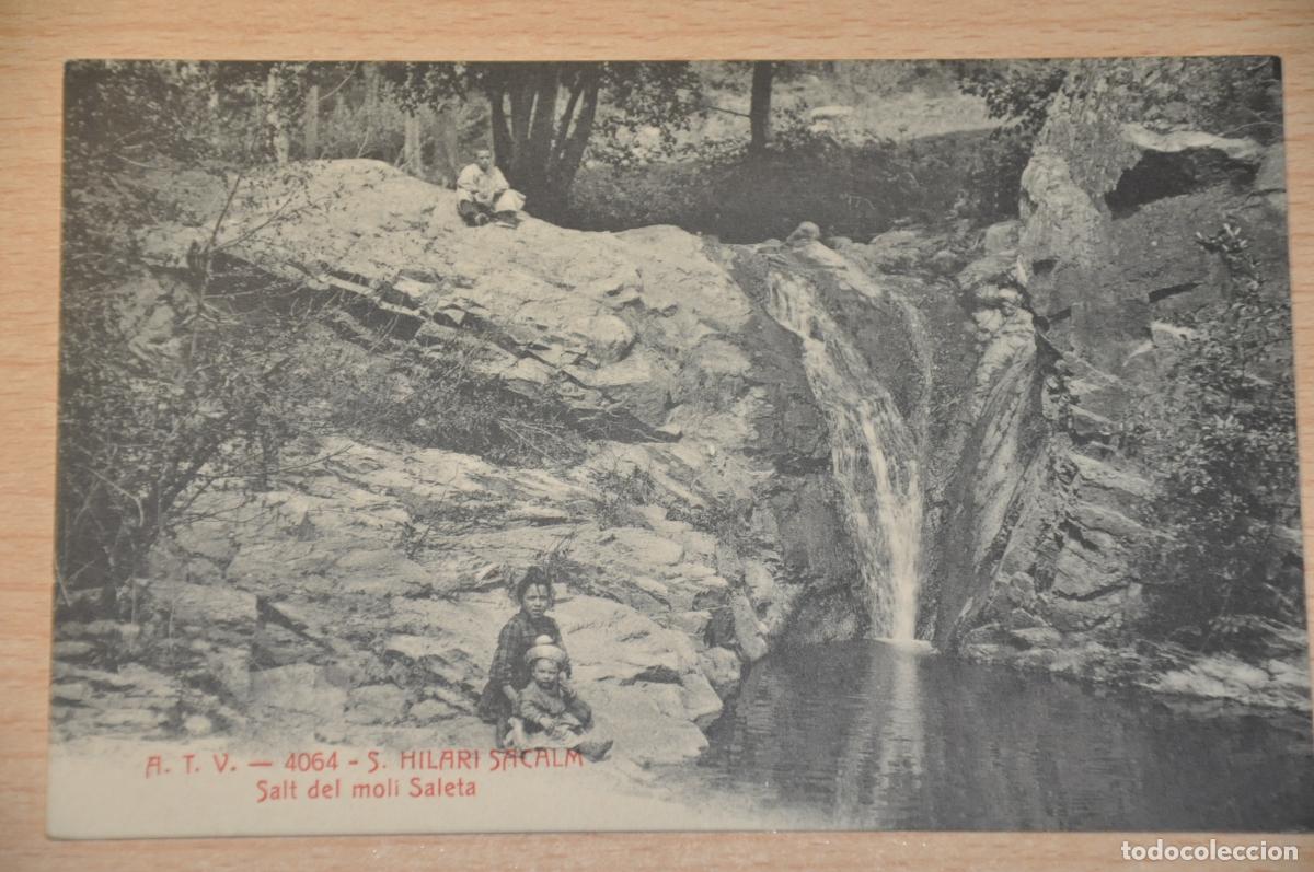 Postales: postal s.hilari sacalm, salt del moli saleta, atv 4064