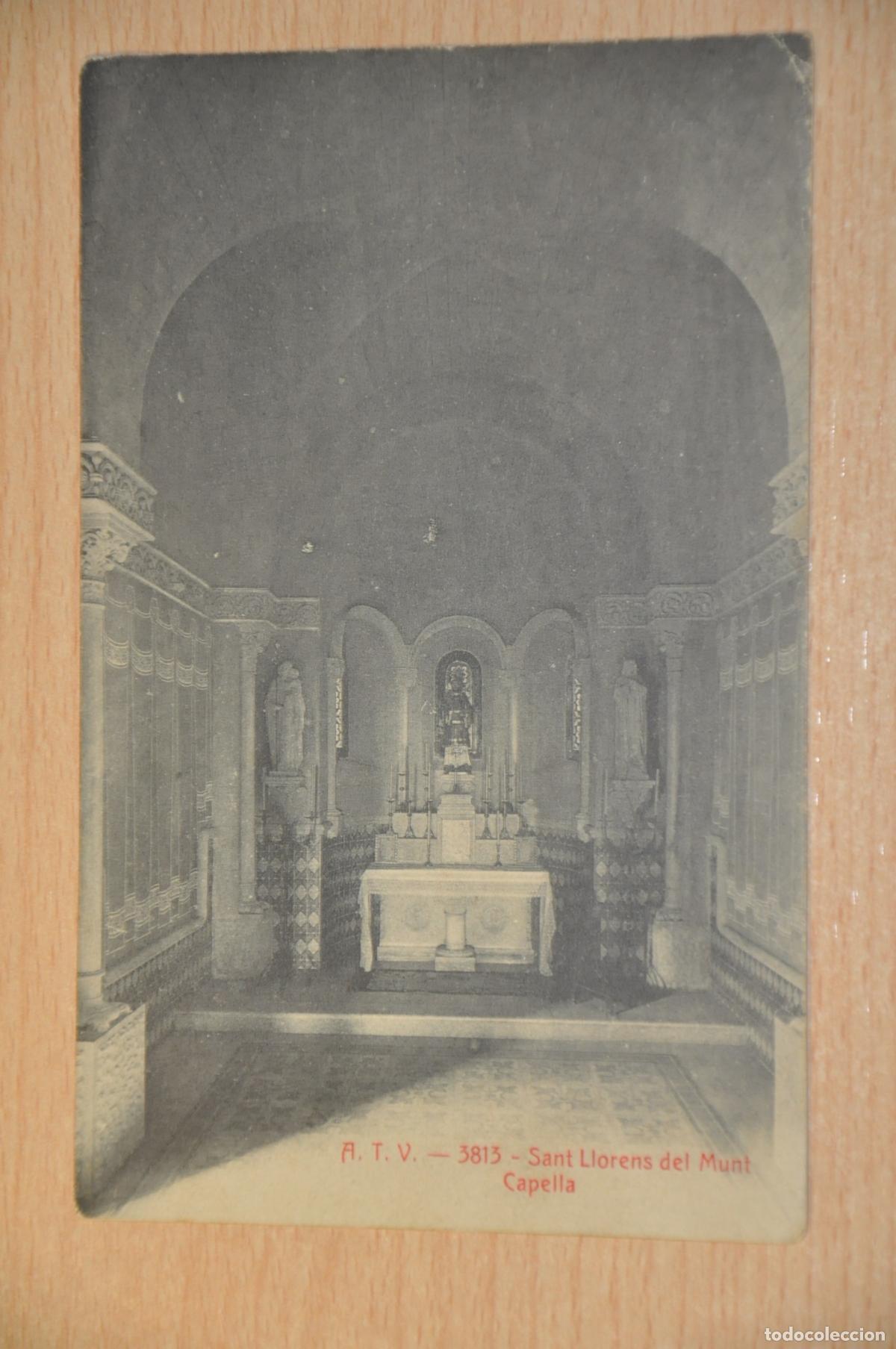 Postales: postal sant lloren&ccedil; del munt, capella, atv 3813