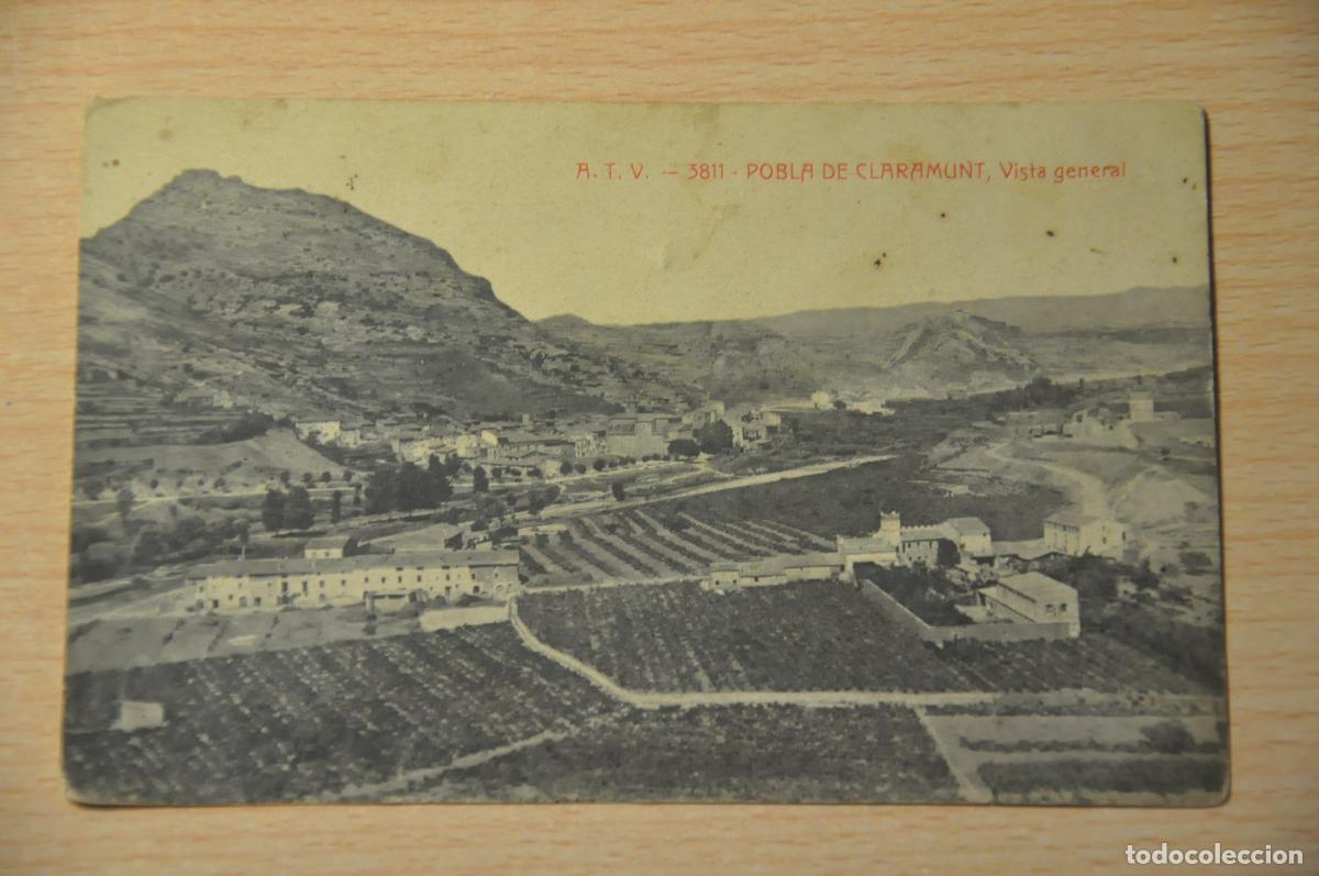 Postales: postal pobla de claramunt, vista general, atv 3811