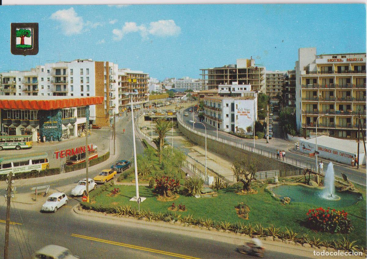 Postales: LLORET DE MAR (GIRONA) TERMINAL BUS - ESCUDO DE ORO N&ordm;34 - S/C