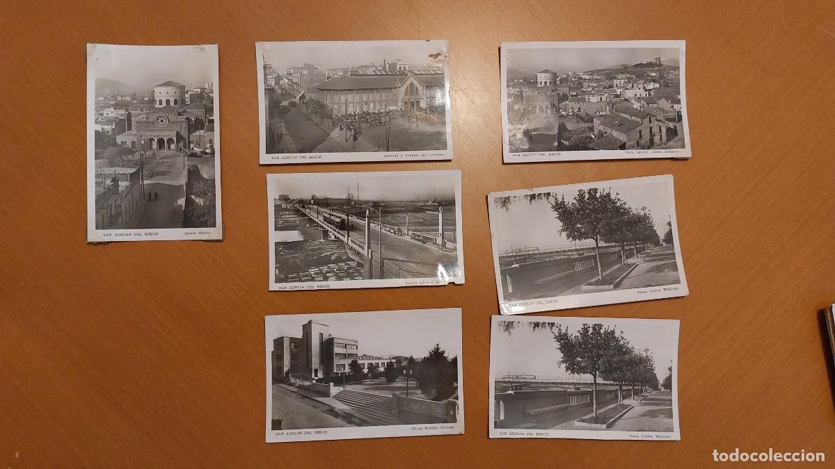 Postales: 7 Postales Sant Adri&agrave; de Bes&ograve;s a&ntilde;os 1950