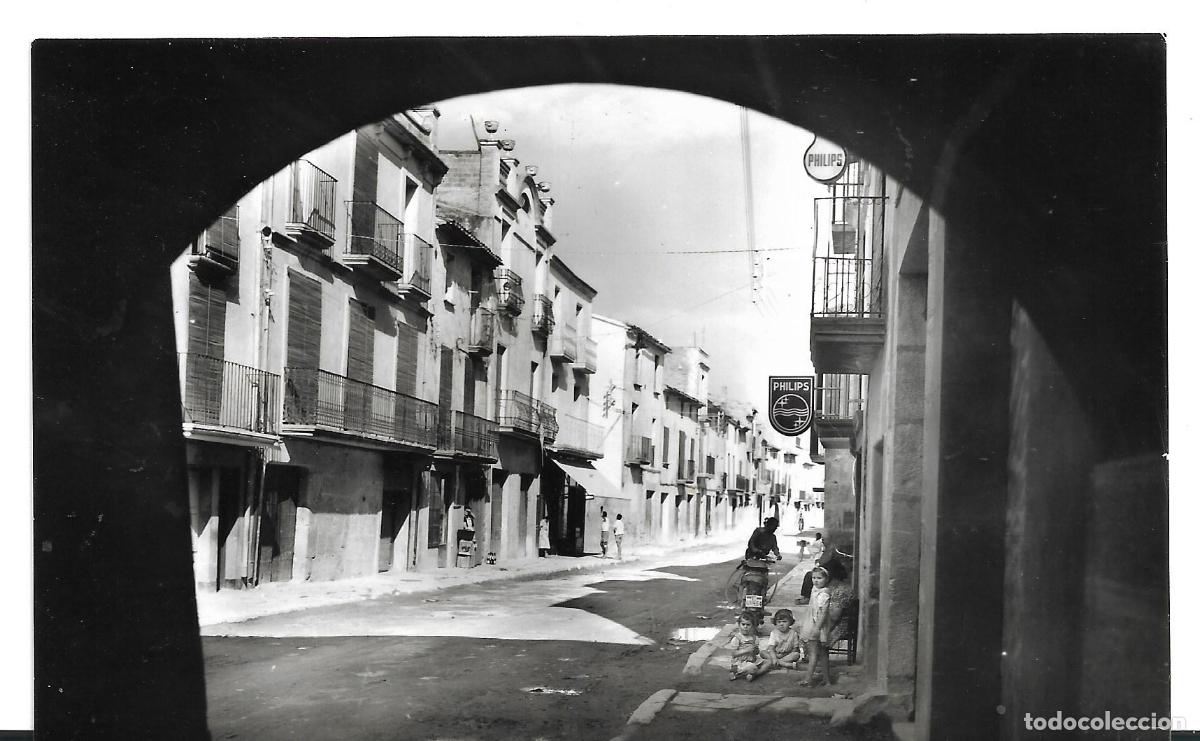 Postales: VILANOVA DE BELLPUIG - CALLE MAYOR - N&Uacute;M. 12. POSTAL ESCRITA. EDICION J.M&ordf; BRUFAU.
