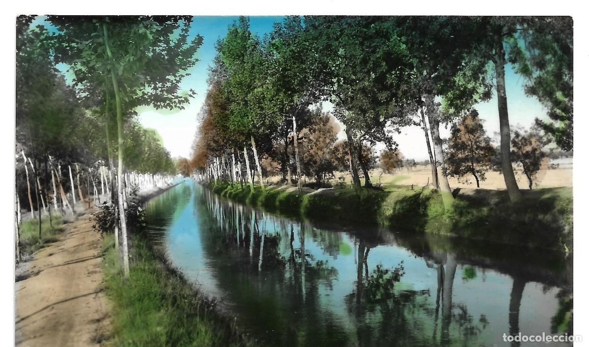 Postales: VILANOVA DE BELLPUIG - TRAMO DEL CANAL DE URGEL - N&Uacute;M. 5. POSTAL ESCRITA. EDICI&Oacute;N J.M&ordf; BRUFAU.