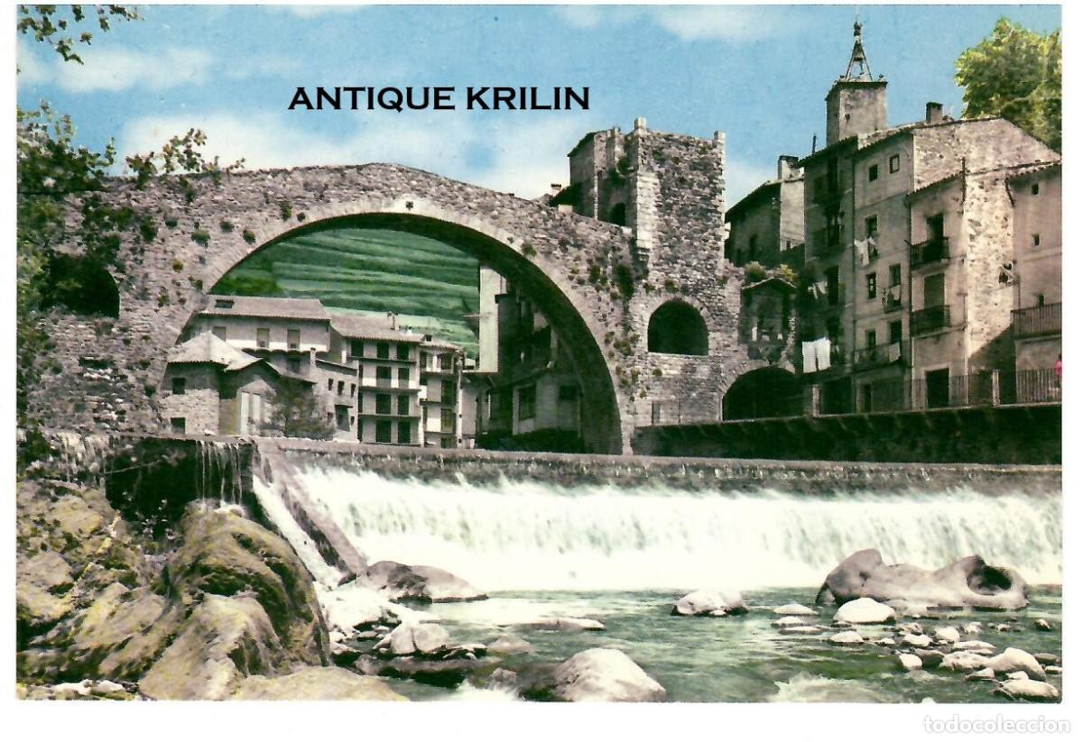 Postales: CAMPRODON N&ordm; 1012 PUENTE ROMANO SOBRE EL RIO TER / V. PLANESAS / SIN FRANQUEAR