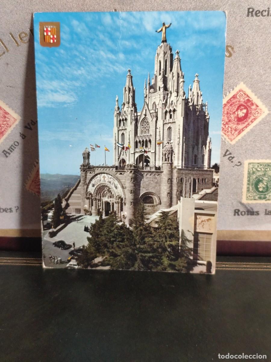 Postales: P5964 Postal Barcelona 70 Tibidabo Templo Expiratorio. Escudo de oro